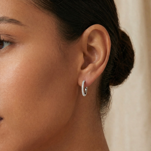 Crystal Circle Earrings