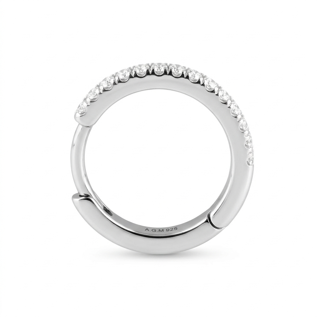 Crystal Circle Earrings