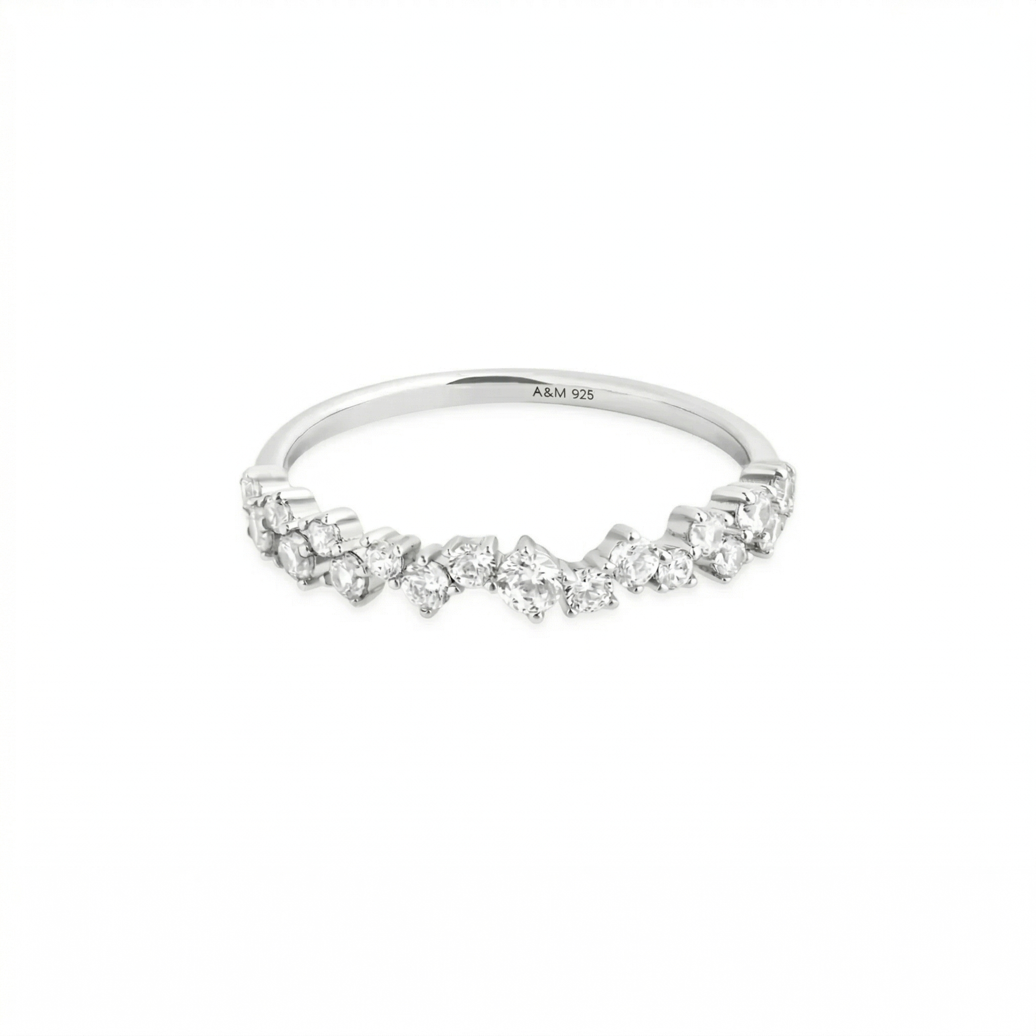 Fragmented Diamond Band Ring