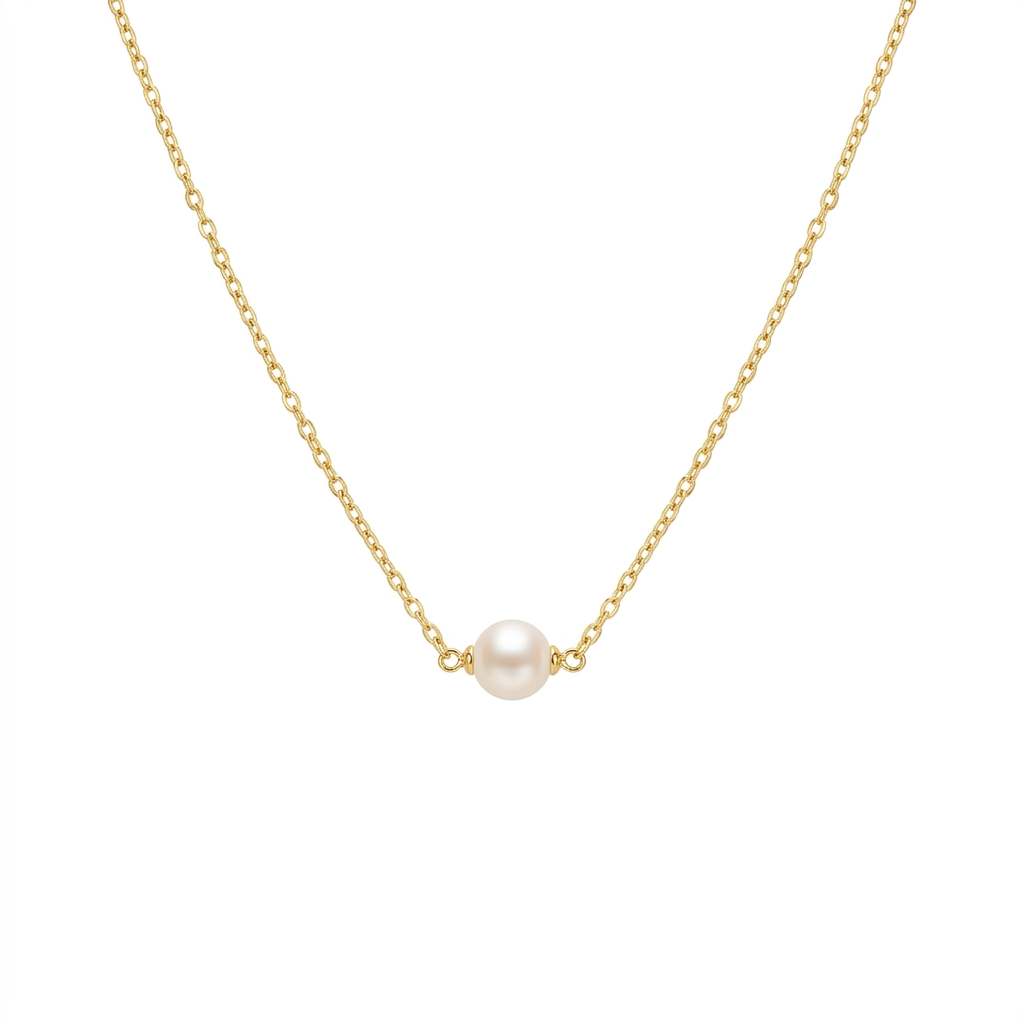 Sky Pearl Gold Necklace